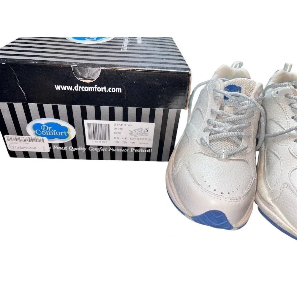 Dr. Comfort Spirit Plus Women's Walking Sneakers White Lace‎ Up Size 10 M